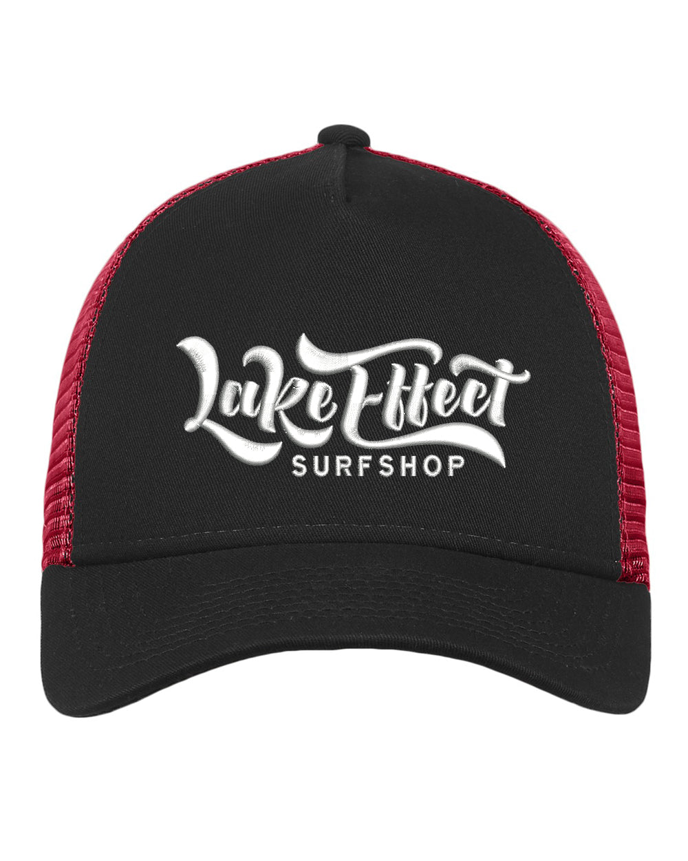 Lake Effect Classic Logo Trucker Hat (Red/Black)