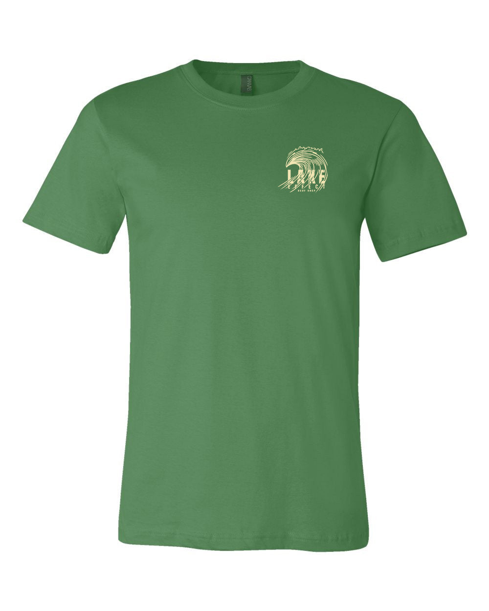 Lake Effect Bold Wave Unisex T-Shirt (Green/Cream)