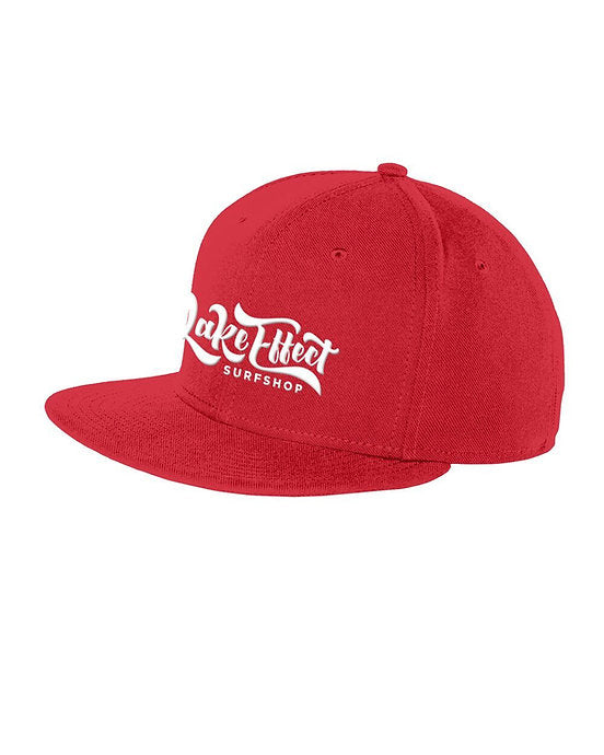Lake Effect Classic Logo Baseball Hat (Red/White)