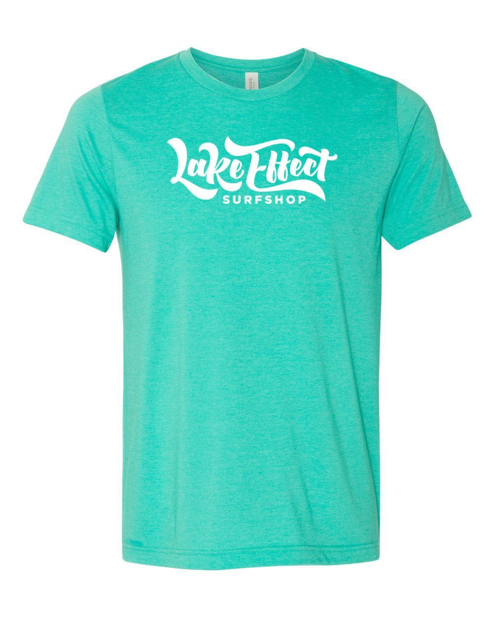 Lake Effect Classic Logo Unisex T-Shirt (Seagreen/White)