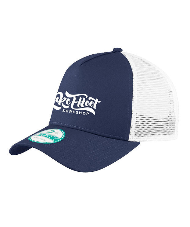 Lake Effect Classic Logo Trucker Hat (Navy/White)