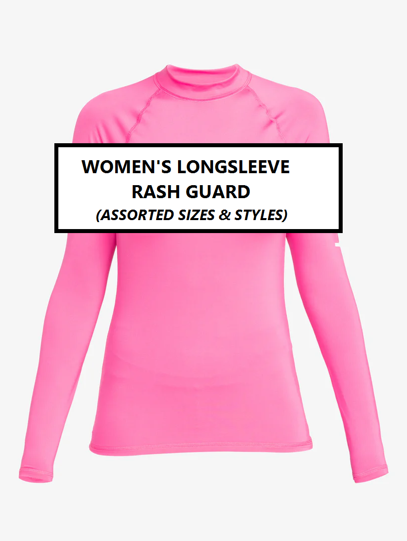 Women's Long Sleeve Rash Guard/Surf Shirt (Assorted Sizes, Styles & Brands)