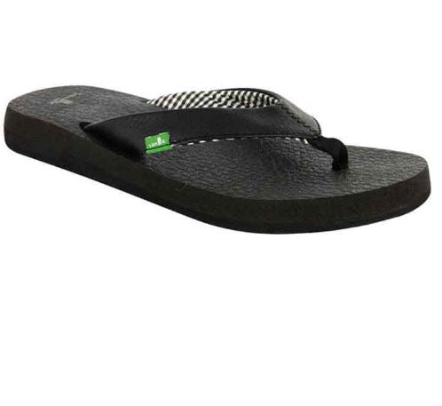 Sanuk Women's Yoga Mat Sandal (Black)