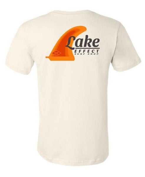 Lake Effect Single Fin Unisex T-Shirt (Cream Speckle/Multi Color)