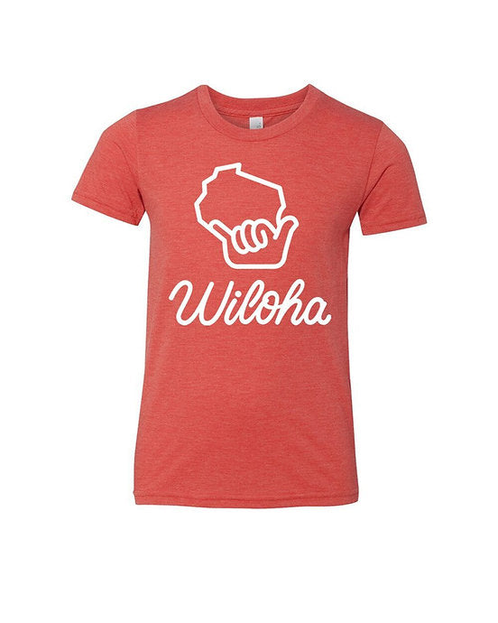 Wiloha Youth T-Shirt (Red/White)