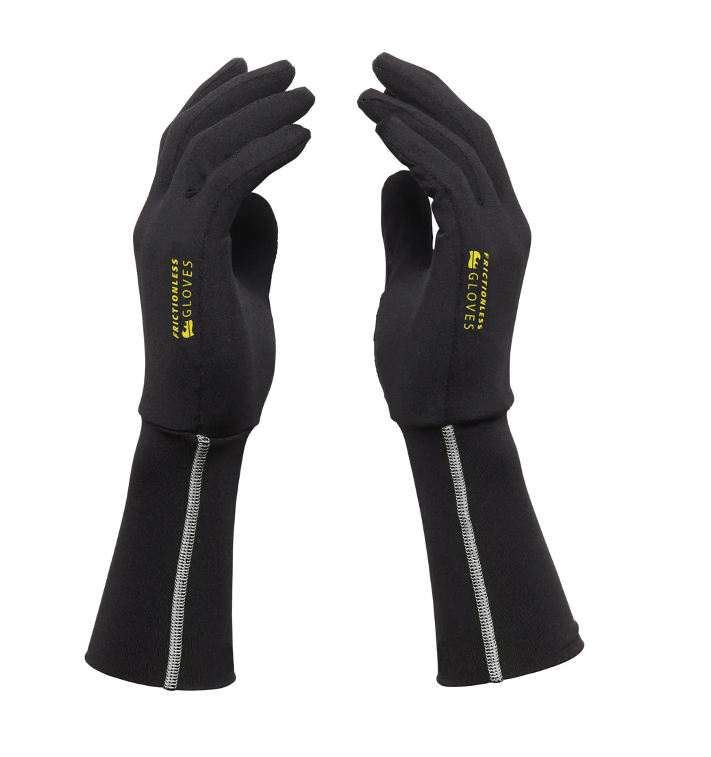 Worn Frictionless Gloves