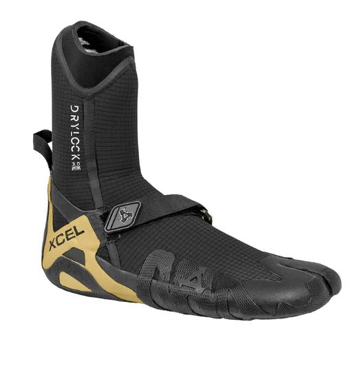 Xcel 3mm Drylock Split Toe Wetsuit Boots (Black/Gum)