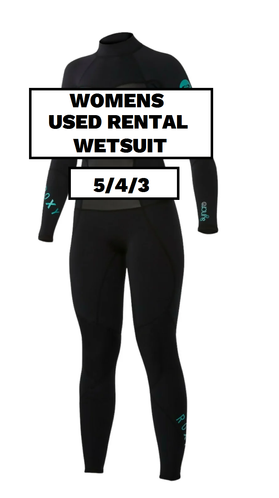 Roxy 5/4/3 Syncro Back Zip Rental Wetsuit (Used)