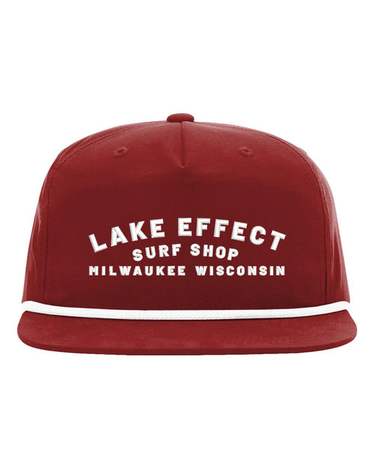 Lake Effect Vintage Arch Rope Hat (Red/White)