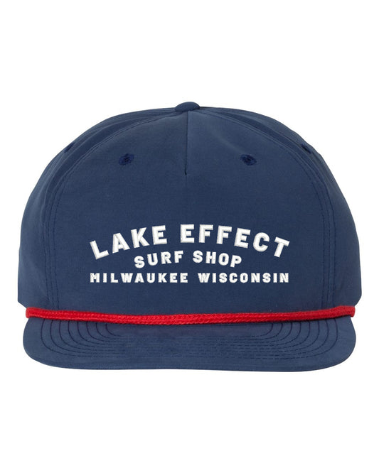 Lake Effect Vintage Arch Rope Hat (Blue/Red)