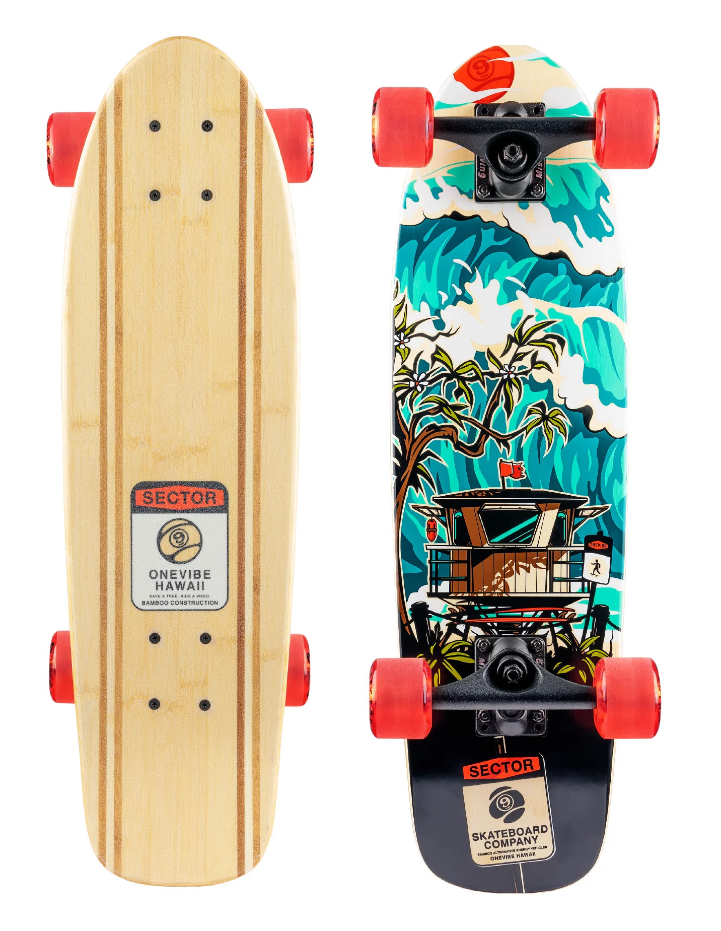 Sector 9 Bambino Shorebreak Complete Cruiser Skateboard