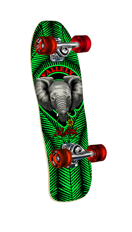 Powell Peralta Valley Baby Elephant Mini Complete Cruiser Skateboard (8.0")