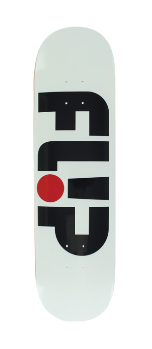 Flip Odyssey Logo White Skateboard Deck (8.25")