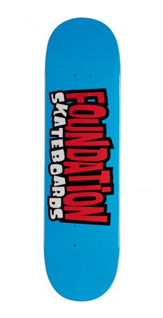 Foundation From the 90's Blue Skateboard Deck (8.25")
