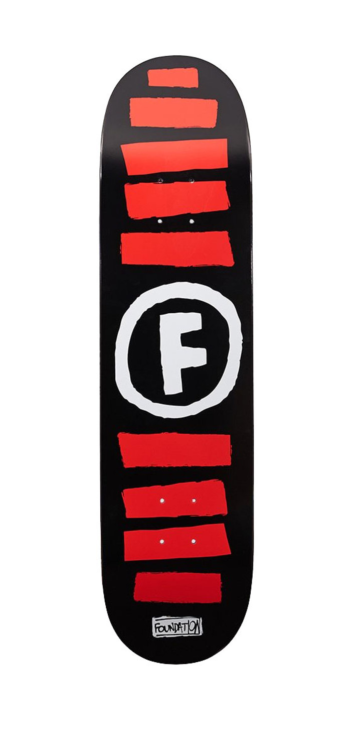 Foundation Doodle Stripe Skateboard Deck (8.0")