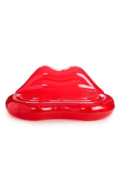 Funboy Clear Red Lip Couch Pool Float