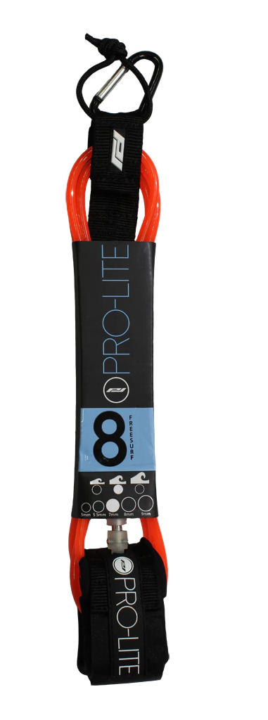 Pro-Lite 8'0" Free Surf Ankle Leash (Orange)