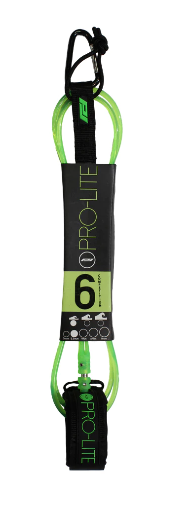 Pro-Lite 6'0" Comp Ankle Leash (Neon Green)