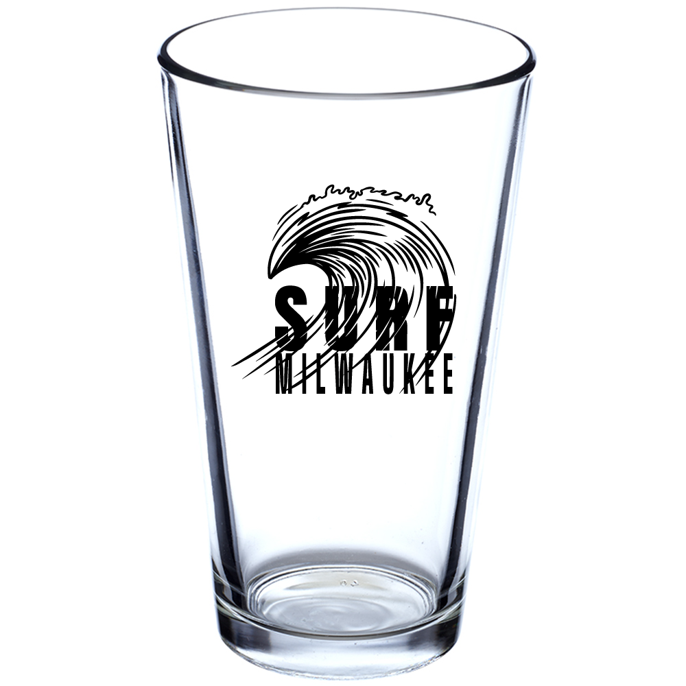Lake Effect Surf Milwaukee Pint Glass