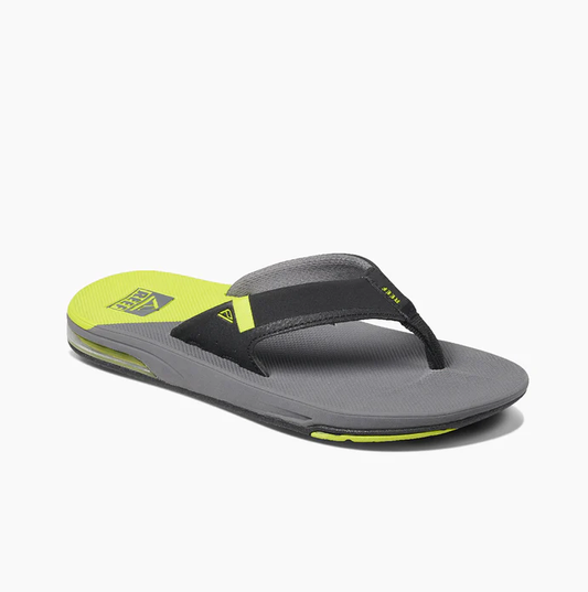 Reef Men's Fanning Low Sandal (Grey/Lime)