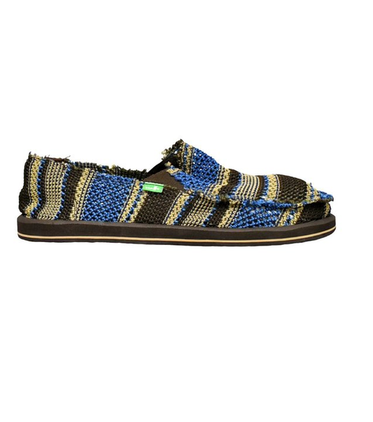 Sanuk Men's Yew Net Sidewalk Surfers (Blue)