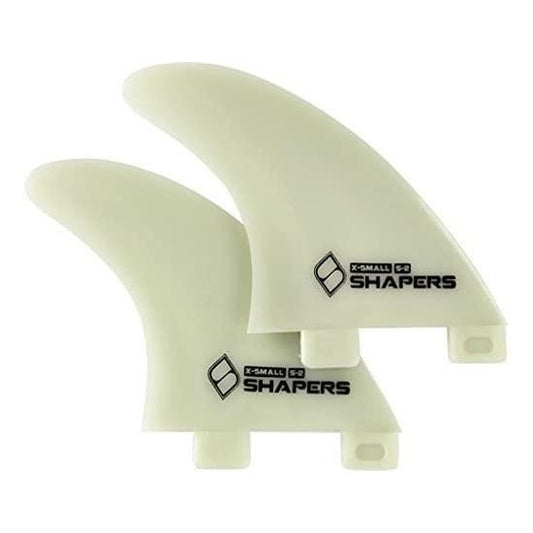 Shapers SB Plastic Quad Rear/Side Bite Fin Set (FCS)