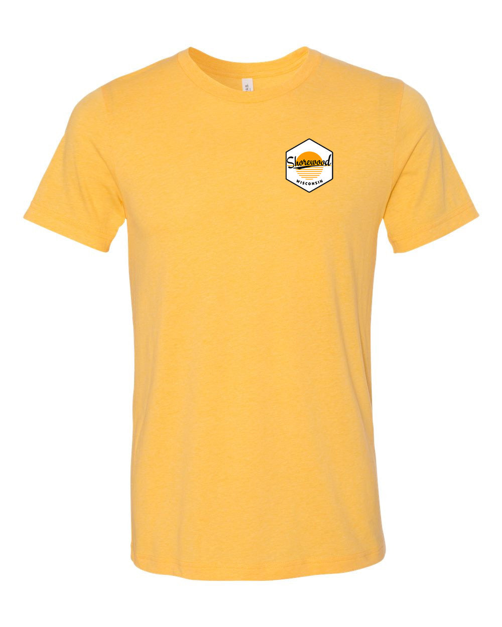 Shorewood Retro Sun Unisex T-Shirt (Yellow/Multi Color)