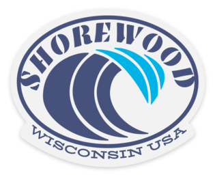 Shorewood Wave Crest Sticker (Clear/Multicolor)
