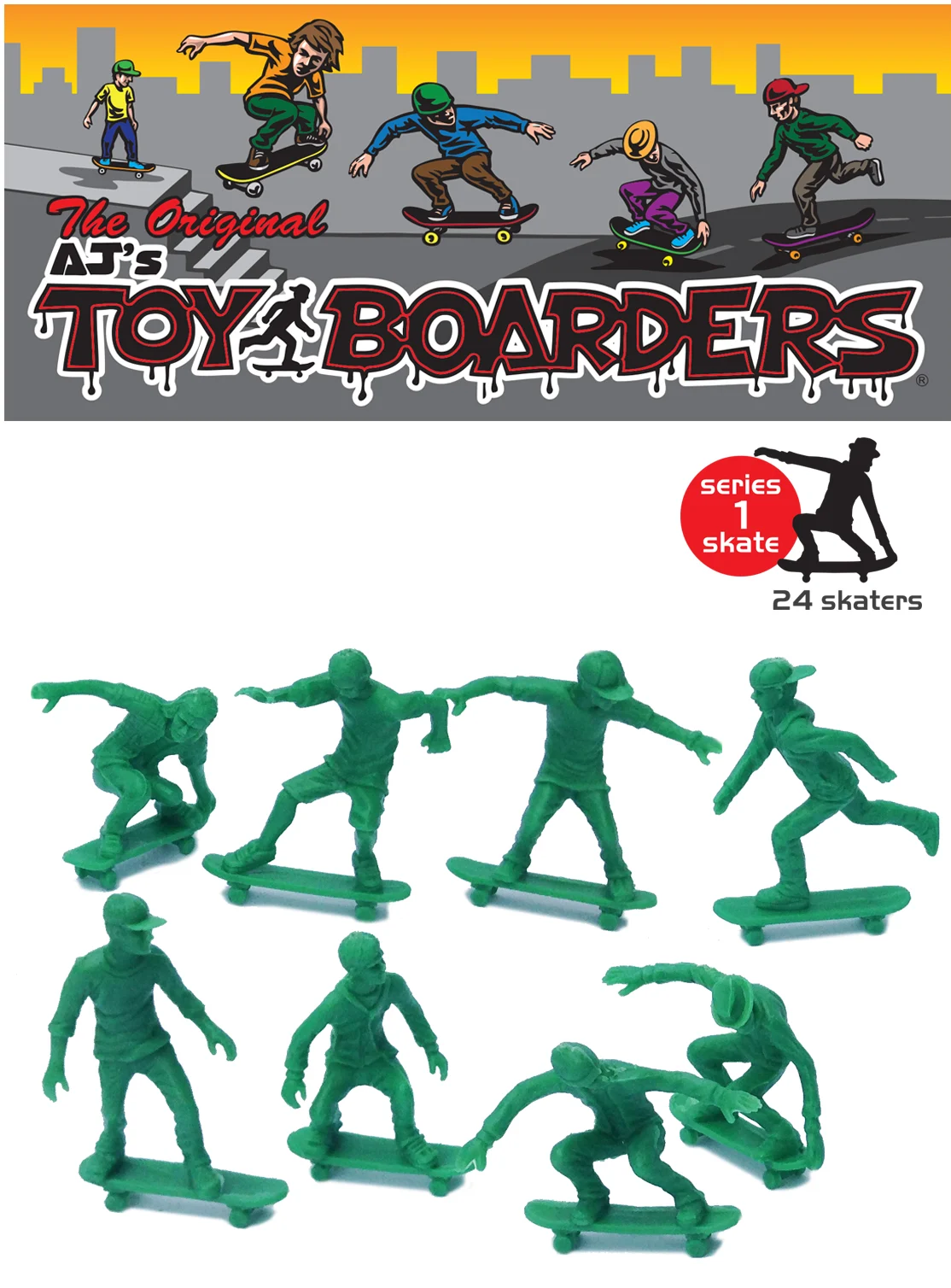 AJ's Toy Boarders Skateboarder Figures (24 Pack)