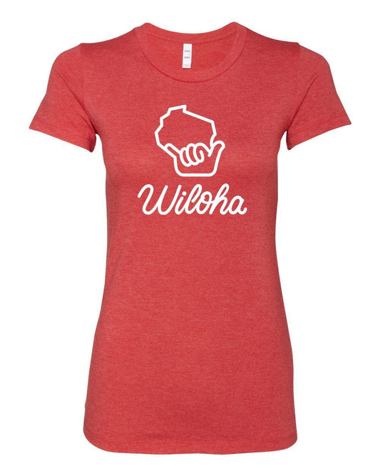 Wiloha Ladies T-Shirt (Red/White)