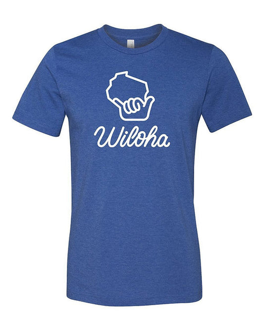 Wiloha Unisex T-Shirt (Blue/White)