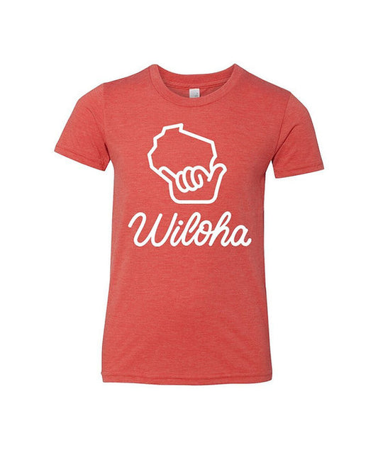 Wiloha Youth T-Shirt (Red/White)